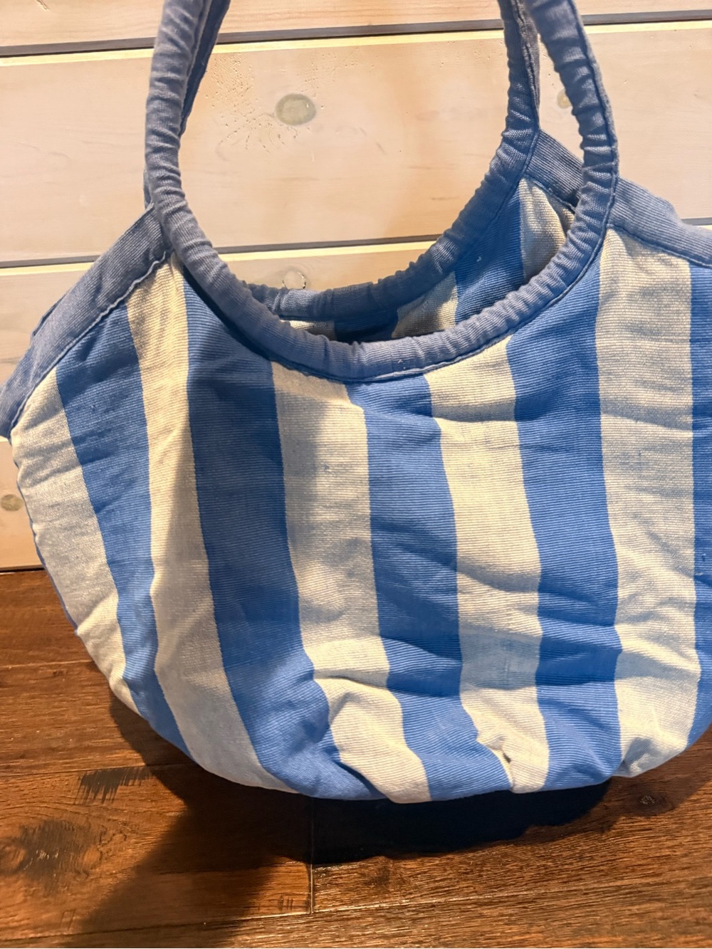 Nena & co collab with The Buy Guide striped tote